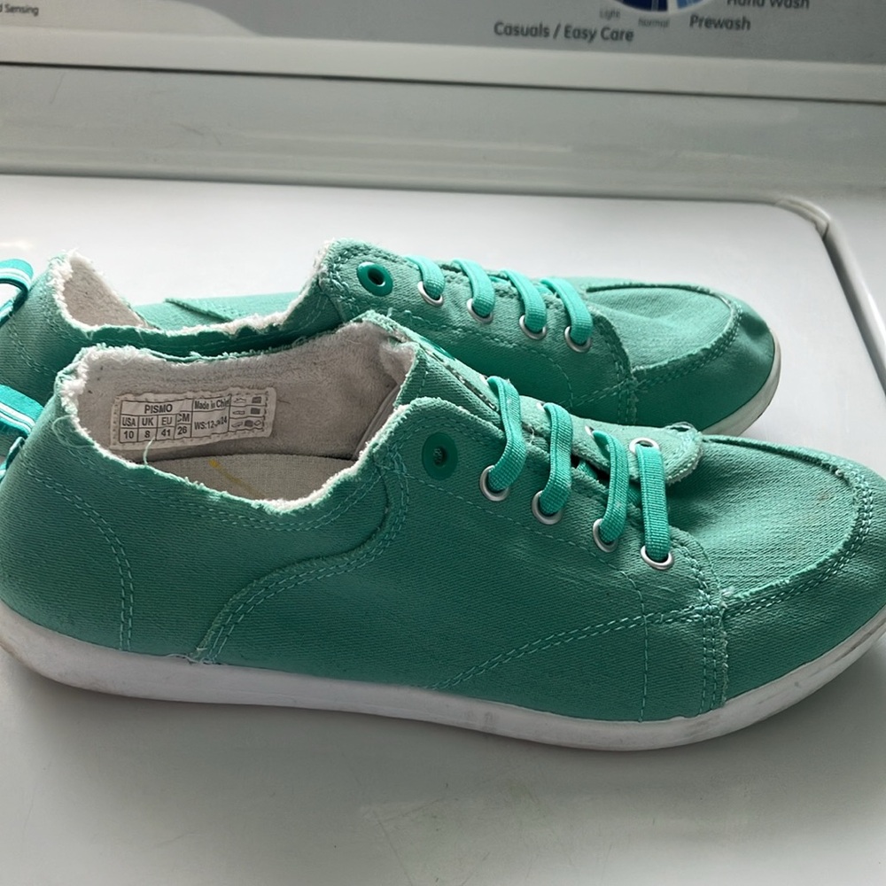 Vionic beach mint Green Canvas pismo Sneakers women’s size 10 - Picture 6 of 9